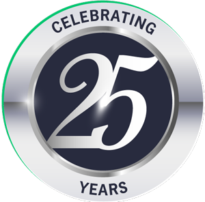 Manulife One Celebrating 25 years logo