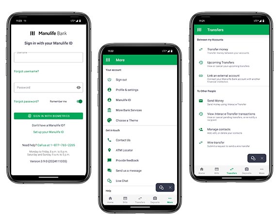 Manulife Bank Mobile app